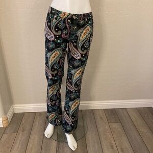 Loudmouth Ladies Bold Colorful Paisley Print Golf Pant Trousers